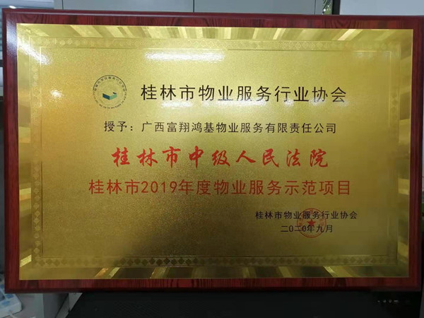 2019年市“示范項目”—桂林市中級人民法院